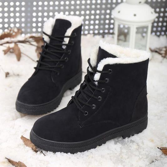 Winter Snow Boots With Warm Plush Ankle For Women