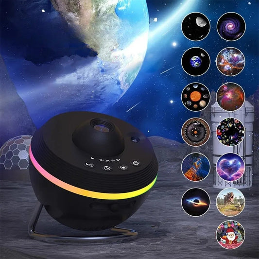 Dynamic Meteor 13 In 1 Ultra Clear Galaxy Projector Lamp Rotary Space