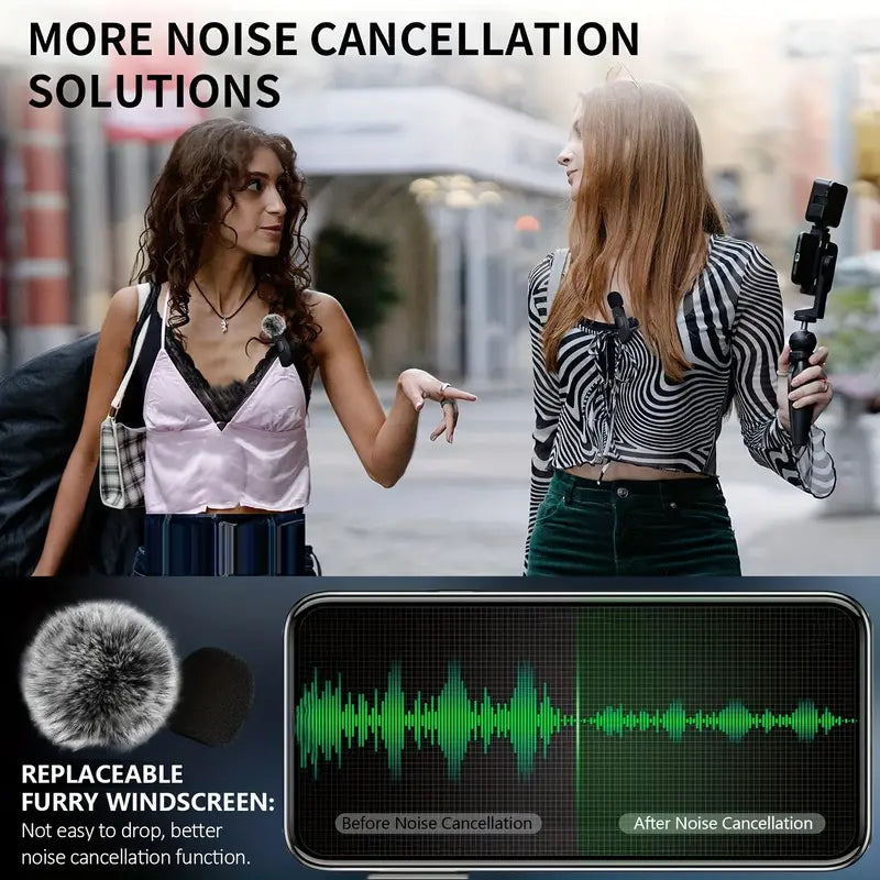 Professional Wireless Lavalier Microphone – Omnidirectional - pinks