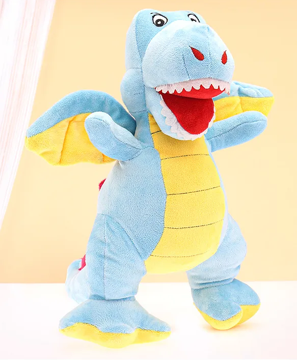 Zoe Dinosaur Soft Toy Blue - Height