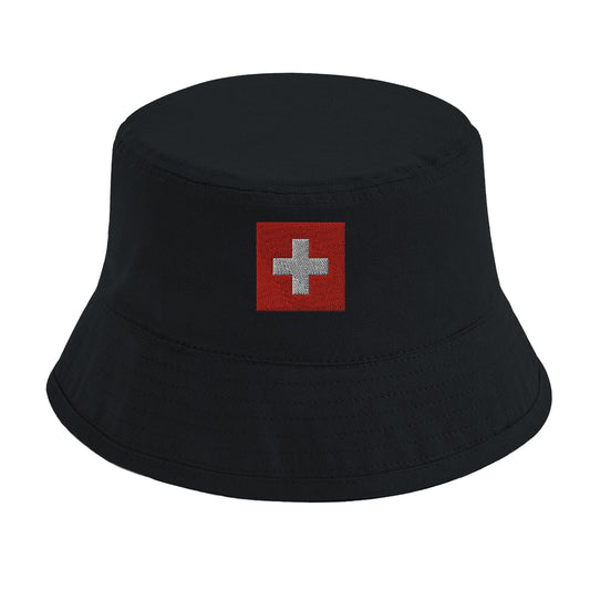 Chapeau Bob Drapeau et armoiries de la Suisse