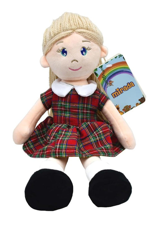 Gudiya Mia School Girl Rag Doll Soft Toy for Baby Girls/Kids
