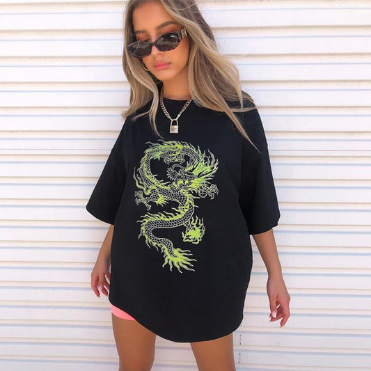 Hip Hop Fashion Oversize Graphic Tees Womens Clothing Streetwear