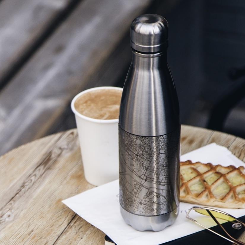 Tulsa - Oklahoma Map Insulated Bottle