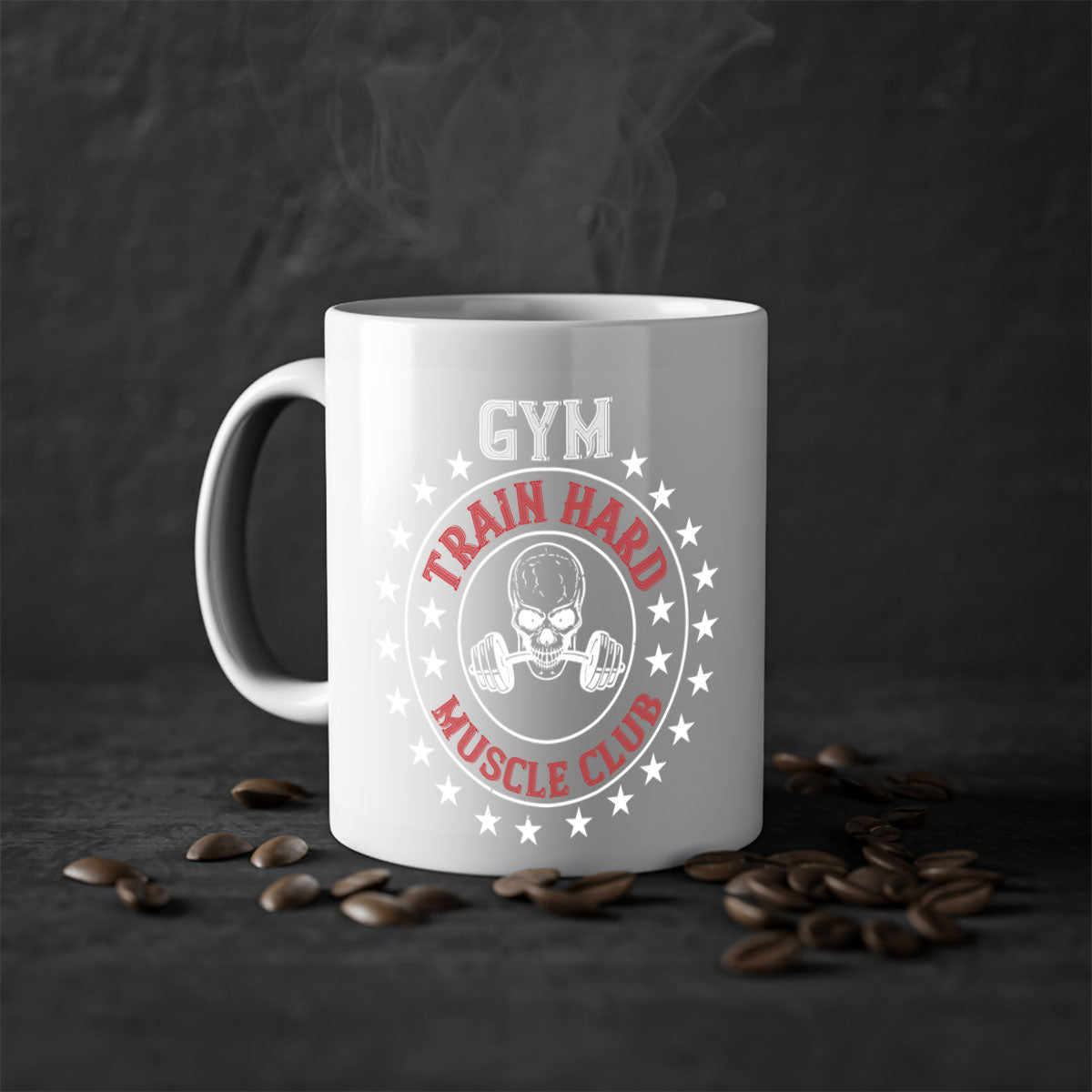 Gym train hard mucle club gym-Mug / Coffee Cup